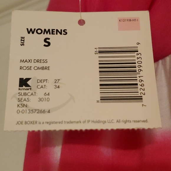 NWT Pink/White Tie Dye Maxi Dress - Picture 7 of 10